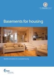 Basements for housing. Benefits and solutions for sustainable housing