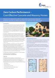 Zero carbon performance - Cost-effective concrete and masonry homes