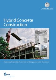 Hybrid concrete construction. Maximising the potential of concrete by combining precast and in-situ concrete