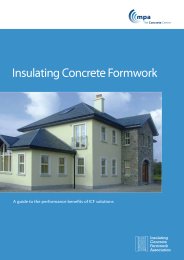 Insulating concrete formwork. A guide to performance benefits of ICF solutions