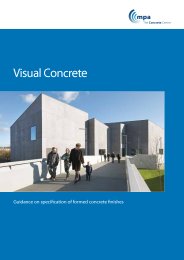 Visual concrete: guidance on specification of formed concrete finishes