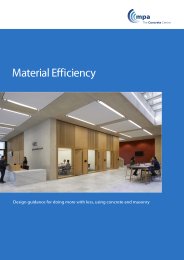 Material efficiency: design guidance for doing more with less, using concrete and masonry