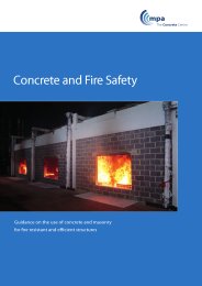 Concrete and fire safety: guidance on the use of concrete and masonry for fire resistant and efficient structures