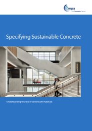 Specifying sustainable concrete - understanding the role of constituent materials