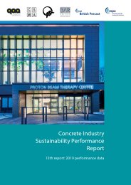 Concrete industry sustainability performance report. 13th report: 2019 performance data