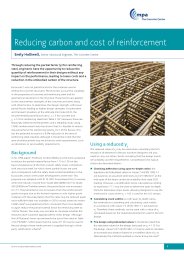 Reducing carbon and cost of reinforcement