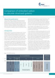 Comparison of embodied carbon in concrete structural systems