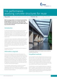 Fire performance: assessing concrete structures for reuse