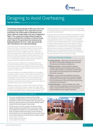 Designing to avoid overheating