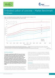 Embodied carbon of concrete - market benchmark. The 2023 update of the Low Carbon Concrete Group market benchmark, based on 2022 data