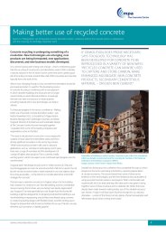 Making better use of recycled concrete