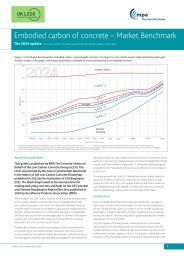 Embodied carbon of concrete - market benchmark. The 2024 update of the Low Carbon Concrete Group market benchmark, based on 2023 data