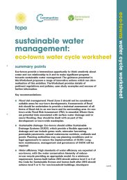 Sustainable water management - eco-towns water cycle worksheet