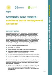 Towards zero waste - eco-towns waste management worksheet