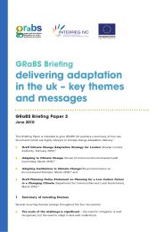 GRaBS briefing - delivering adaptation in the UK: key themes and messages