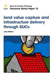 Land value capture and infrastructure delivery through SLICs