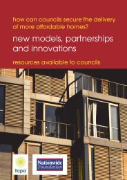 How can councils secure the delivery of more affordable homes? New models, partnerships and innovations - resources available to councils