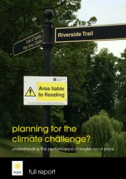Planning for the climate challenge? Understanding the performance of English local plans - full report