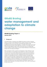 GRaBS briefing - water management and adaptation to climate change