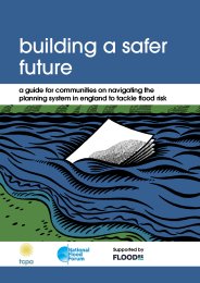 Building a safer future. A guide for communities on navigating the planning system in England to tackle flood risk