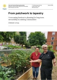 From patchwork to tapestry. Overcoming barriers to planning for long-term stewardship in existing communities