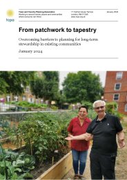 From patchwork to tapestry. Overcoming barriers to planning for long-term stewardship in existing communities
