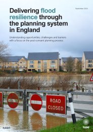 Delivering flood resilience through the planning system in England. Understanding opportunities, challenges and barriers with a focus on the post-consent planning process