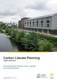 Carbon literate planning. Topic resource. Planning for the climate crisis: a guide for local authorities