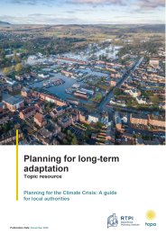 Planning for long-term adaptation. Topic resource. Planning for the climate crisis: a guide for local authorities