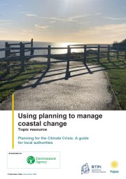 Using planning to manage coastal change. Topic resource. Planning for the climate crisis: a guide for local authorities