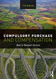 Compulsory purchase and compensation