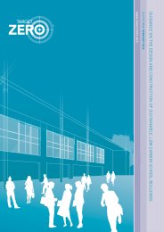 Guidance on the design and construction of sustainable, low carbon school buildings. Version 1.0