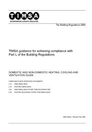 TIMSA guidance for achieving compliance with Part L of the Building Regulations (TIMSA - HVAC Compliance guide) (2006 edition - revised February 2008)