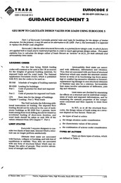 How to calculate design values for loads using Eurocode 5