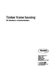 Timber frame housing: UK structural recommendations