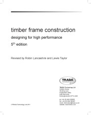 Timber frame construction: designing for high performance