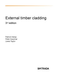 External timber cladding. 3rd edition