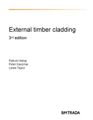 External timber cladding. 3rd edition