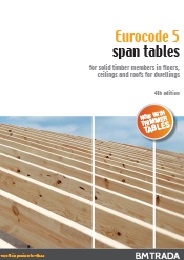 Eurocode 5 span tables for solid timber members in floors, ceilings and roofs for dwellings. 4th edition. Contents, list of tables, preface and Part 1 - Introduction. (1 of 7)