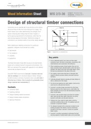 Design of structural timber connections