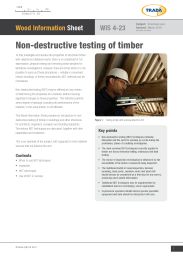 Non-destructive testing of timber