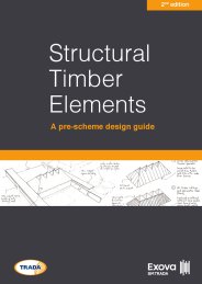 Structural timber elements - a pre-scheme design guide