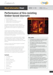 Performance of fire-resisting timber-based doorsets