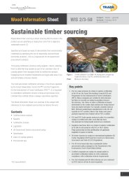 Sustainable timber sourcing