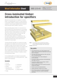 Cross-laminated timber - introduction for specifiers