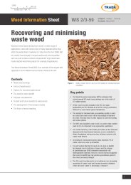 Recovering and minimising wood waste