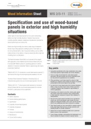 Specification and use of wood-based panels in exterior and high humidity situations