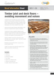 Timber joist and deck floors - avoiding movement and noises