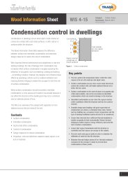 Condensation control in dwellings