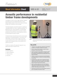 Acoustic performance in residential timber frame developments